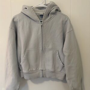 TNA Cozy Boyfriend Fleece zip-up hoodie